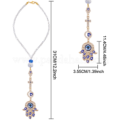 Рука хамсы/рука мириам с подвеской от сглаза HJEW-PH01830