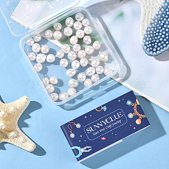 1 нить натуральных бусин из жемчуга Кеши с ядрами PEAR-SC0001-40