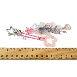 Брелки со стеклянными подвесками в виде медуз KEYC-FZ00012