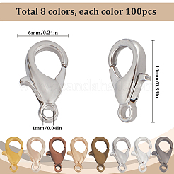 800 шт. 8 цвета из цинкового сплава FIND-SP0001-32