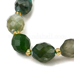 Натуральный зеленый бисер пряди оникс Агат G-D305-B04-01