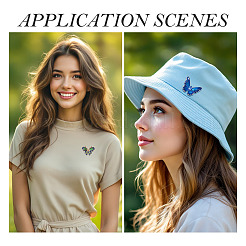 12 шт. 6 эмалевых булавки в форме бабочек&nbsp;JEWB-TA0001-23