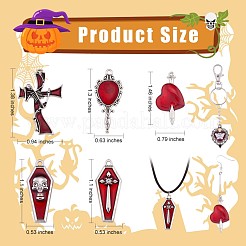 14 шт. 7 стильные подвески из сплава со стразами на Хэллоуин&nbsp;JX160A