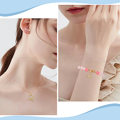 8 шт. подвески из латуни на подставку ко Дню матери&nbsp;KK-BBC0013-94