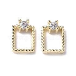 Латунные микро проложить четкие кубического циркония кабошоны KK-A174-03G