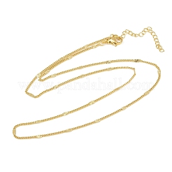 Цепочка-колье из латуни в форме звезды толщиной 2 мм для мужчин и женщин&nbsp;NJEW-L012-09G