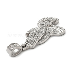 Подвески из нержавеющей стали 304 со стразами STAS-V008-35P