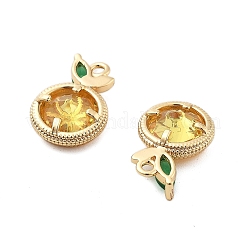 10шт латунные подвески с микропаве и кубическим цирконием KK-BBC0004-76