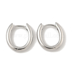 Овальные серьги-кольца из латуни&nbsp;EJEW-D320-09P