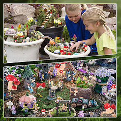 Ahademaker 124 шт. 7 стильные мини фигурки из смолы DJEW-GA0001-33