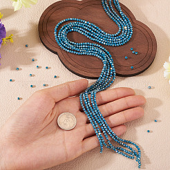 10 нити непрозрачных стеклянных бусин нити&nbsp;GLAA-TA0003-41