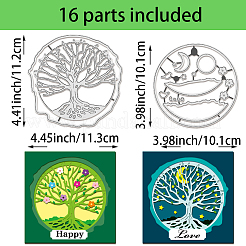 Углеродистая сталь разрезает трафареты DIY-WH0309-1981