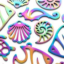 20 шт. 5 стиля ионного покрытия (IP) 201 нержавеющая сталь щенки подвески STAS-LS0001-67MC