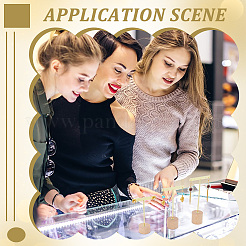 3 комплект из 3-х стилей железных подставок для сережек в форме Т-образной планки EDIS-FG0001-73A