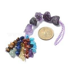 Самородки подвесные украшения из натуральных драгоценных камней HJEW-JM00992