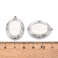 Оправы для подвесок из нержавеющей стали 304 в виде кабошонов STAS-T067-17P