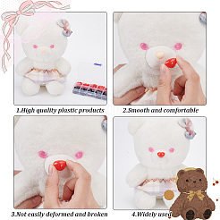 1 коробка плоских треугольных пластиковых носов-кабошонов DOLL-GO0001-04B