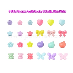 383 шт. 8 непрозрачных акриловых бусины. SACR-YW0001-26