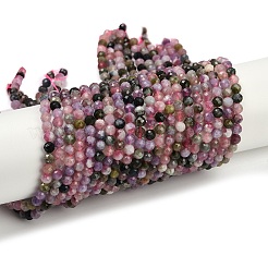 Натуральные разноцветные турмалиновые бусины G-C181-B04-03
