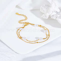 1шт латунные многорядные браслеты&nbsp;BJEW-LP0015-16