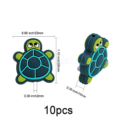 10шт пищевые экологически чистые силиконовые бусины SIL-CA0001-66