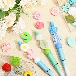 30шт 30 стиля летние силиконовые бусины SIL-CA0003-26