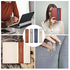 4 шт. двухцветный держатель для ручек из искусственной кожи ABAG-CP0001-13B