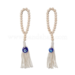 Деревянные бусины подвесные украшения HJEW-JM03312-01