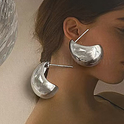 Модные серьги-гвоздики из стерлингового серебра s925 в форме капли DP0652-2