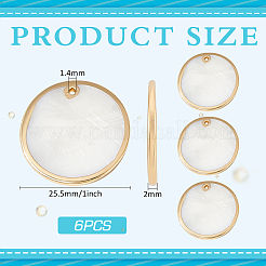 6 шт подвески из натуральных пресноводных ракушек BSHE-BC0001-20A