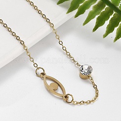 201 браслет-цепочка из нержавеющей стали&nbsp;BJEW-H205-01B-G