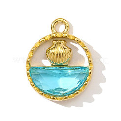 Подвески из нержавеющей стали 304 с фианитами STAS-OY002-98G