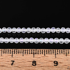 Нити из натуральных кварцевых бусин с цветным покрытием G-T144-A07-05