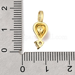 Латунные микро проложить кубического циркония подвески&nbsp;KK-U072-15G