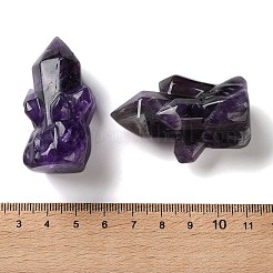 Украшения из кластеров натурального аметиста DJEW-C020-01D