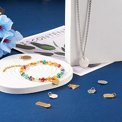 12 шт. 12 стиля подвесок и кулонов из нержавеющей стали 201 STAS-CF0001-01