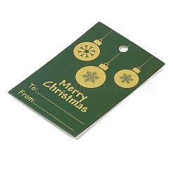 Прямоугольные бумажные подарочные бирки CDIS-F008-01I