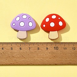 8 шт. 4 цвета грибные пищевые экологически чистые силиконовые фокусные бусины SIL-FS0001-10