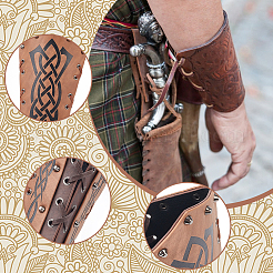 Регулируемый браслет из искусственной кожи со шнуром AJEW-WH0270-433A