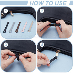 30 шт. 5 цвета искусственной кожи фиксатор молнии сменный для ремонта сумочки для багажа аксессуары FIND-NB0006-55