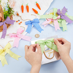 50 шт. 5-цветный полиэстеровый бант для подарочной коробки&nbsp;HJEW-PH02112