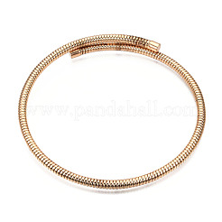 Ожерелье из железной круглой змеиной цепи NJEW-N053-01