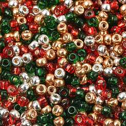4 цвет 8/0 рождественских круглых бисерных бусин Miyuki&nbsp;SEED-X0058-16