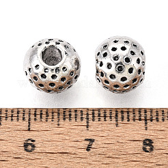 Текстурированные тибетские бусины из сплава&nbsp;PALLOY-T093-30AS