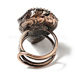 Регулируемые кольца на пальцы из натуральной бирюзы G-D468-46R