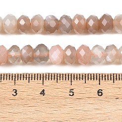 Нити из натуральных бусин из нескольких лунных камней&nbsp;G-C259-A44-5x8mm