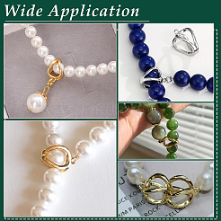 10 шт. 2-х цветные латунные трубчатые дужки&nbsp;KK-PH0014-15