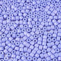 Непрозрачный стеклянный бисер с краской для выпечки&nbsp;SEED-T008-02R