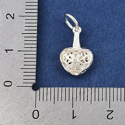 925 подвеска в форме полого сердца из стерлингового серебра&nbsp;LS-STER-K183-09S