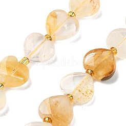Бусы из натурального желтого гематоидного кварца&nbsp;G-B044-B18-01